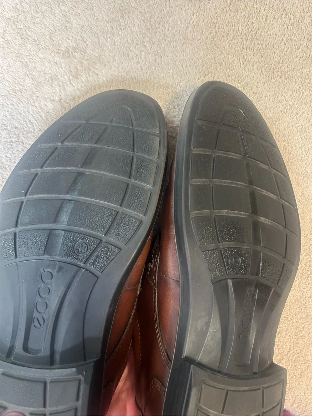 ECCO MENS HELSINKI CLASSIC OXFORDS. Chestnut leather. Size 42 (8/8.5) NICE